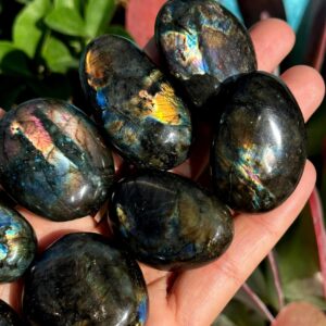 Spectrolite Labradorite Pebble, Labradorite Tumble