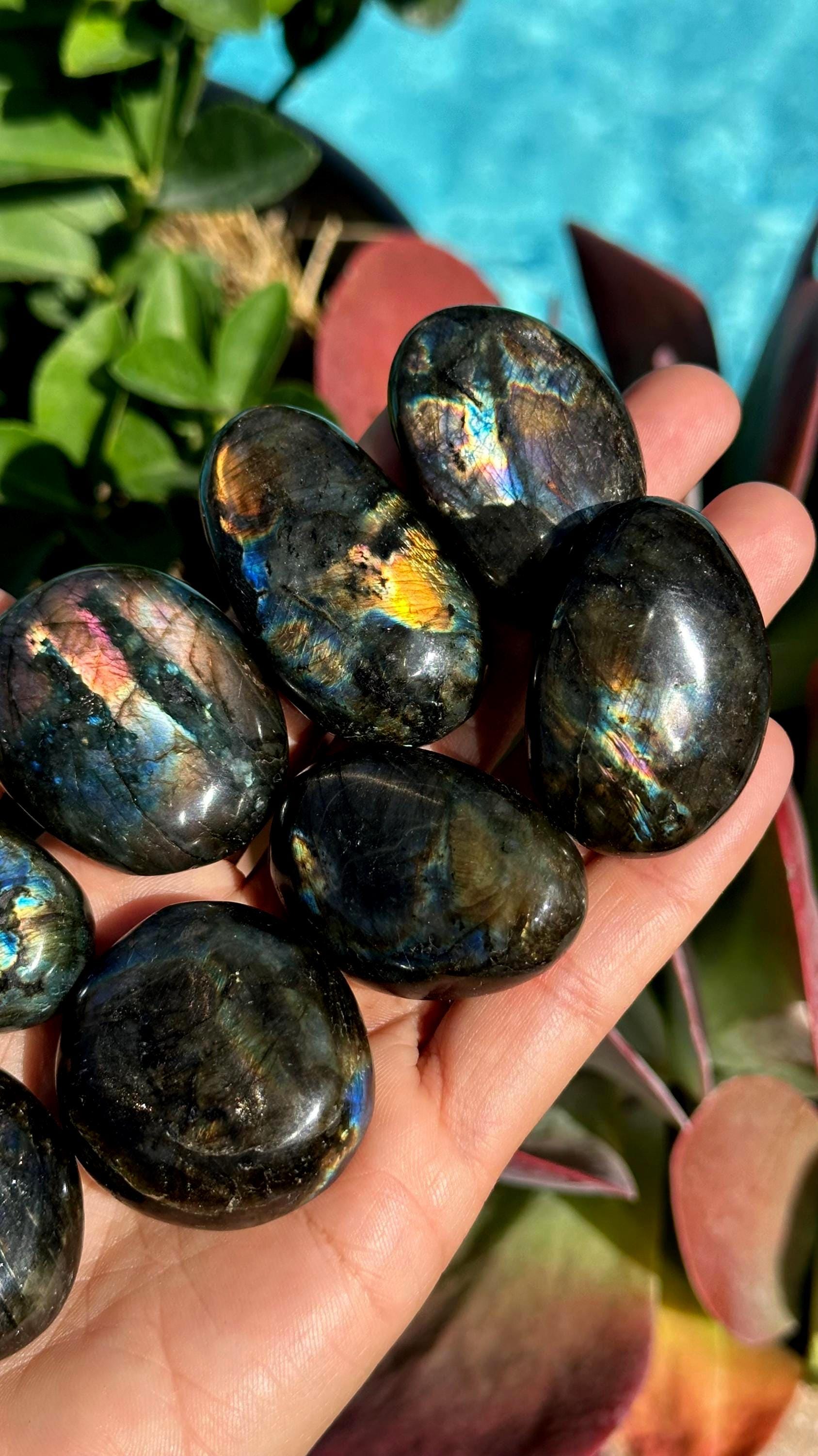 Spectrolite Labradorite Pebble, Labradorite Tumble
