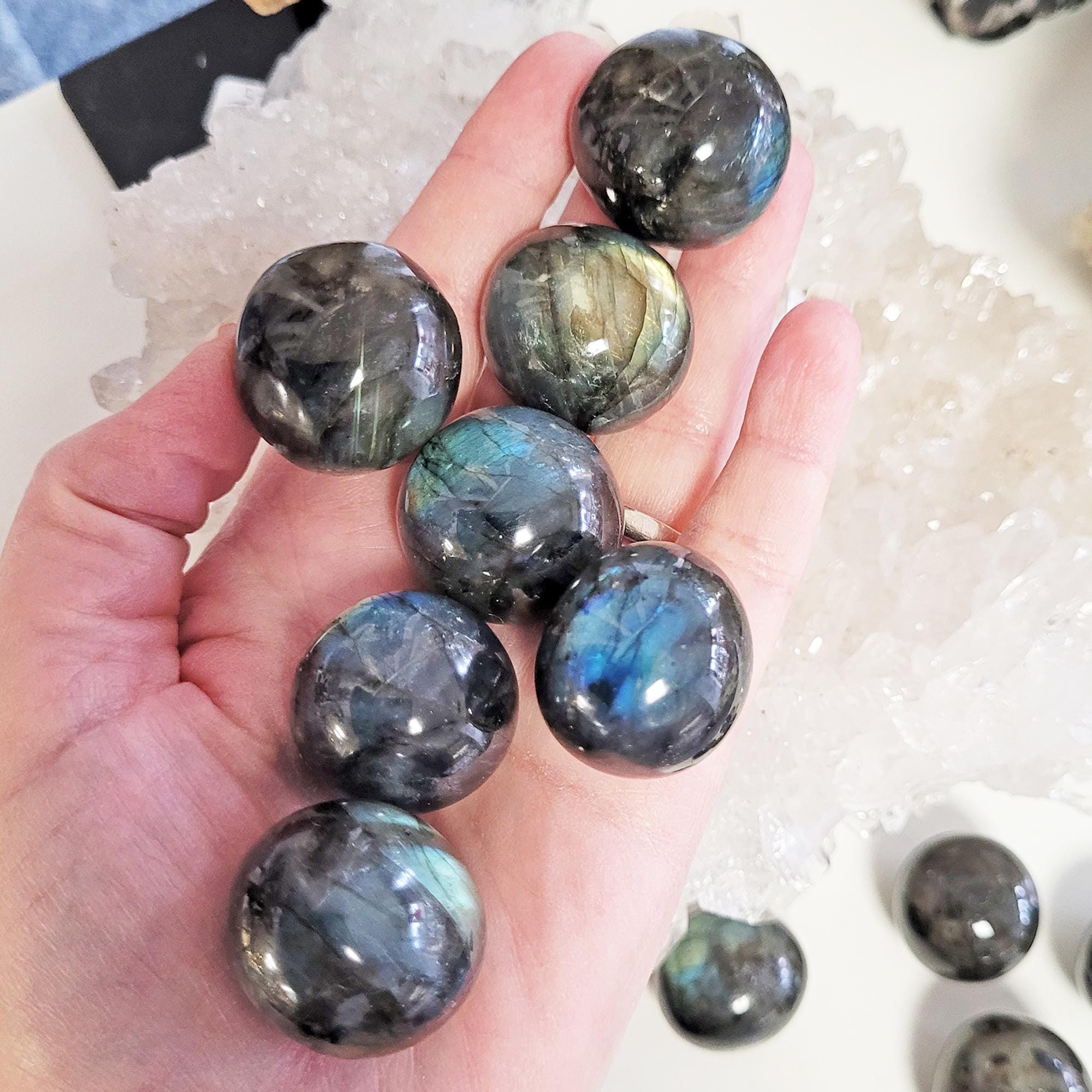 Labradorite Crystal Tumblestones • Ethically Sourced
