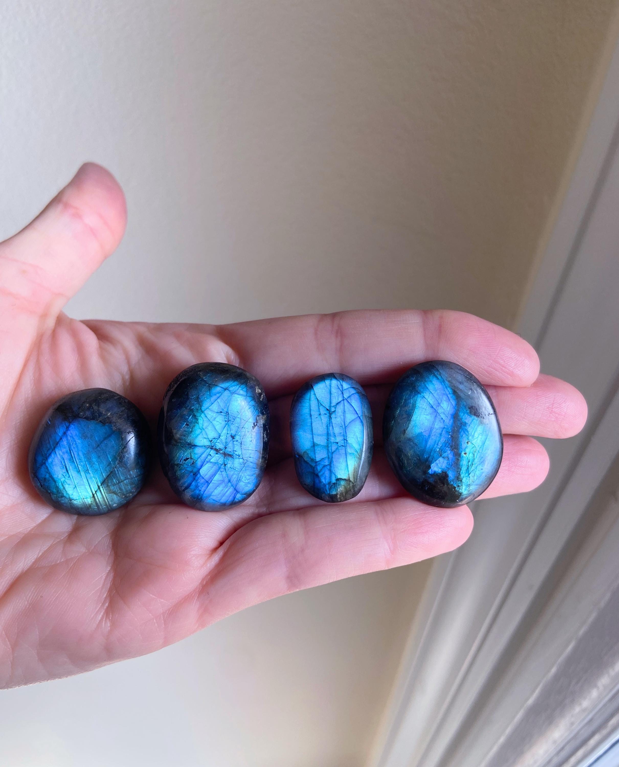 Labradorite Crystals, Healing Crystal, Tumbled Gemstone, Flashes, Protection Crystal, Grounding, Intuitively Selected