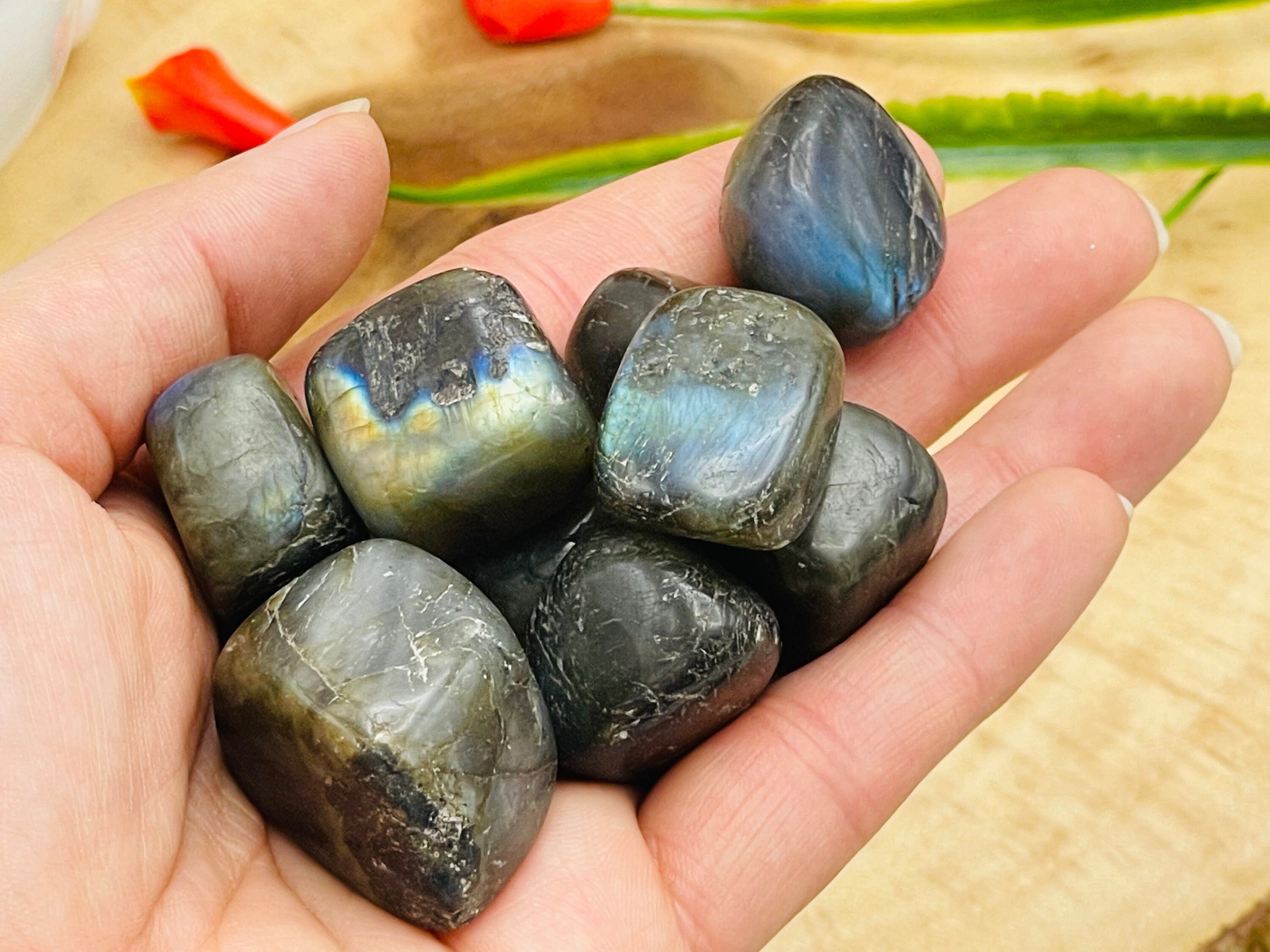 Labradorite Tumbled Stones, Polished Labradorite Healing Stones Labradorite Tumbled Stones, Polished Labradorite Healing Stones