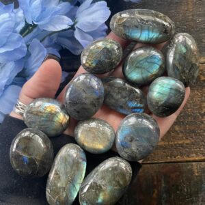 Labradorite Tumble, Blue Labradorite, Qty. 1 Labradorite Tumble, Blue Labradorite, Qty. 1