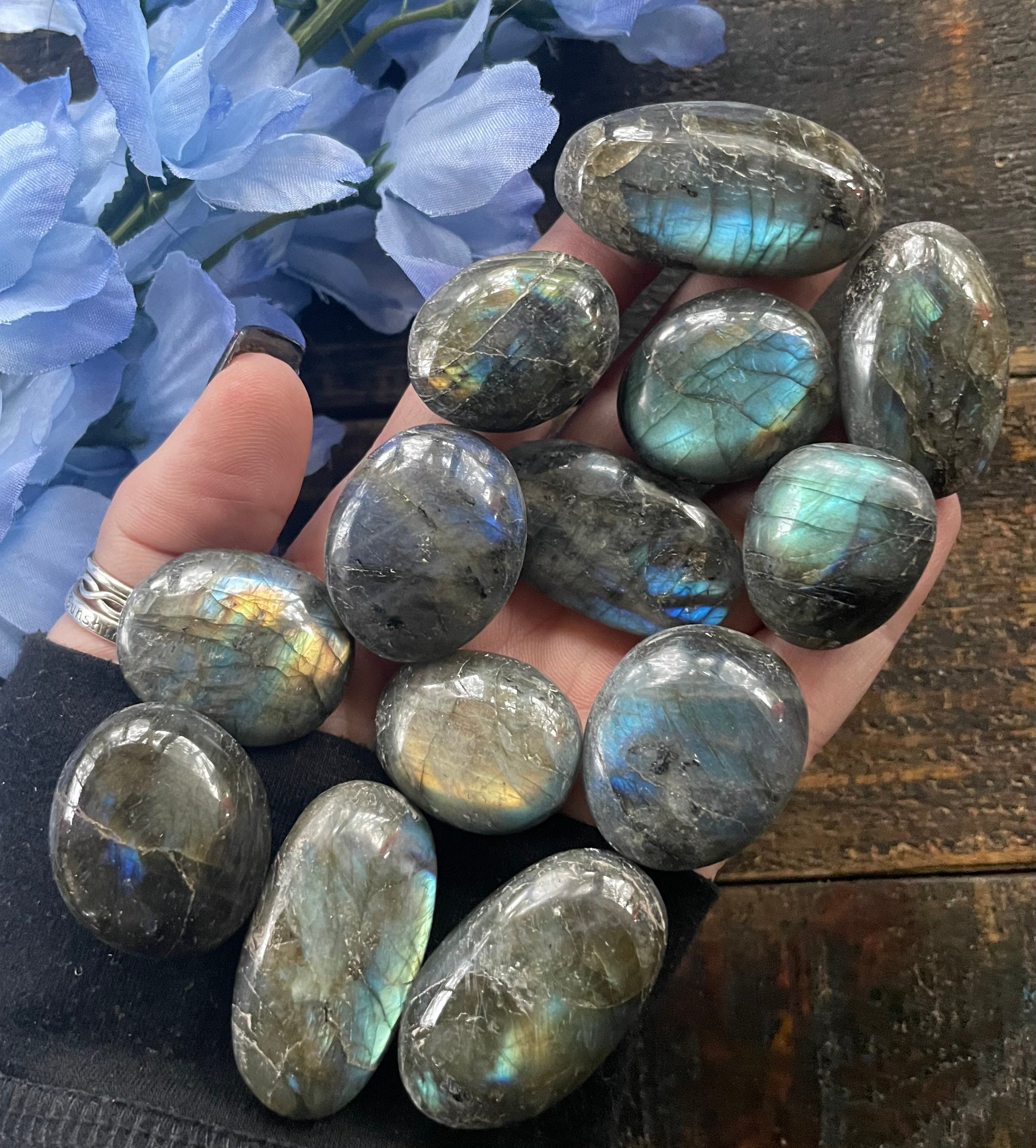Labradorite Tumble, Blue Labradorite, Qty. 1