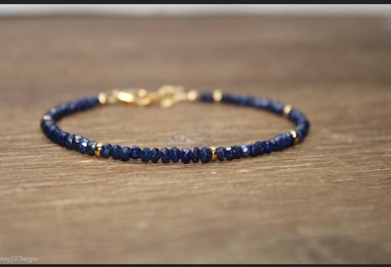 Lapis Bracelet, Lazuli Lapis Jewelry, Gold Filled Beads, Minimalist, Layering Bracelet, Gemstone Jewelry Lapis Bracelet, Lazuli Lapis Jewelry, Gold Filled Beads, Minimalist, Layering Bracelet, Gemstone Jewelry