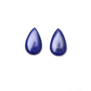 Aaa Quality Natural Lapis Smooth Pear Cabochon Gemstone | 14x22 Mm | Gemstone Cabochon | Pair ( 2 Pieces )