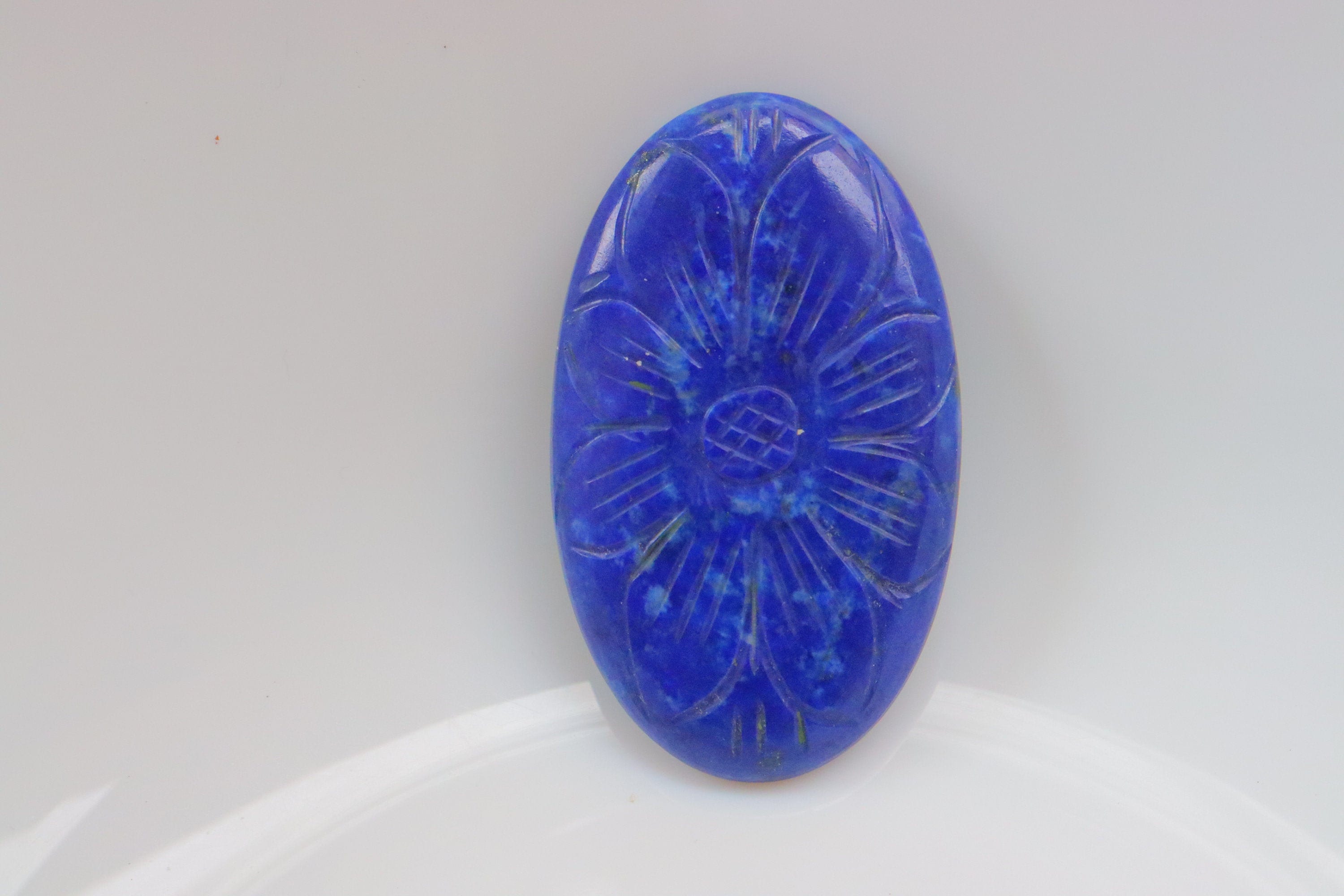 Lapis Lazuli Carving Cabochon, Lapis Lazuli Cabochon, Loose Stone For Jewelry Use, Gemstone, Pendant Stone, Cabochon Carving