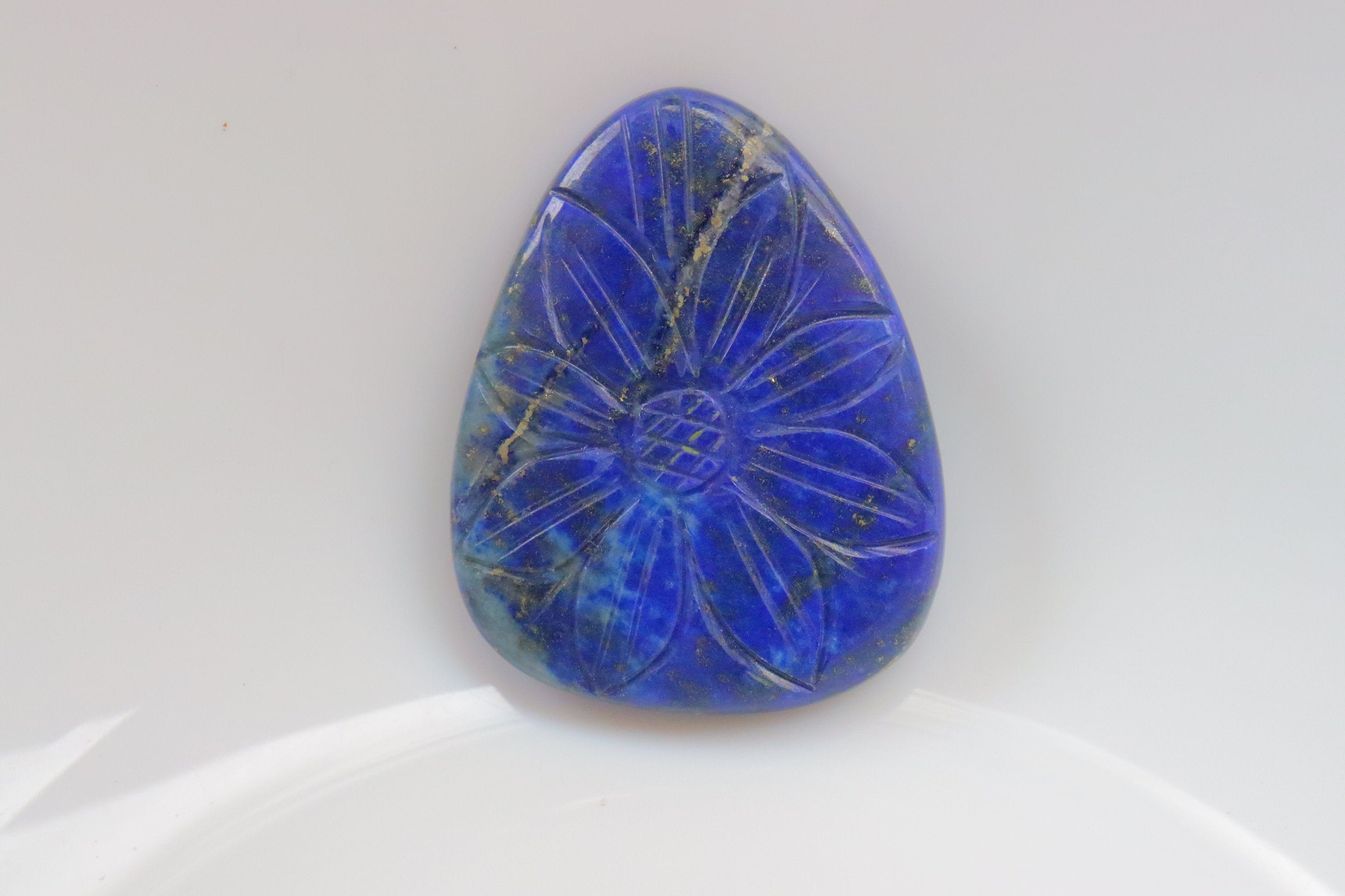 Lapis Lazuli Carving Cabochon, Lapis Lazuli Cabochon, Loose Stone For Jewelry Use, Gemstone, Pendant Stone, Cabochon Carving