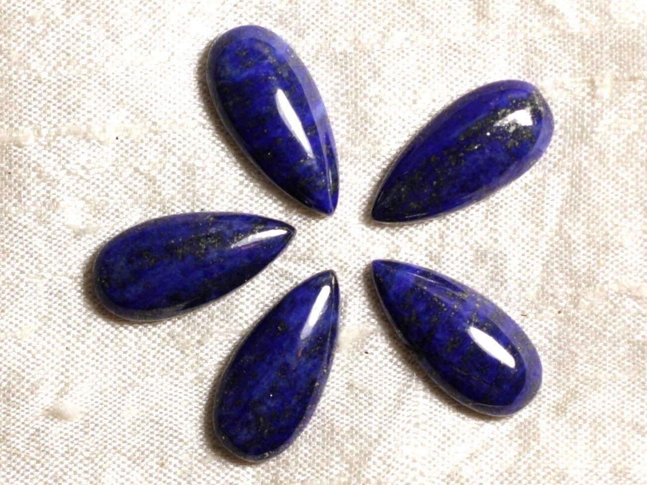 Cabochon De Pierre - Lapis Lazuli - Goutte 25 X 12 Mm  4558550036223