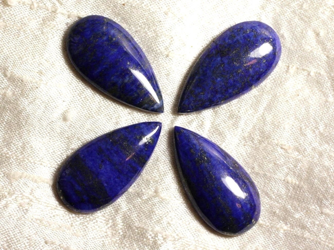 Cabochon De Pierre - Lapis Lazuli - Goutte 40 X 20 Mm  4558550035479