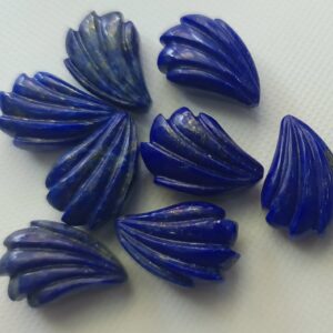Lapis Lazuli Hand Carved Cabochons 18mm Rare Natural Blue Lapis Gemstone Carving Loose Carving For Jewelry (2pcs To 4 Pcs) - Adg517