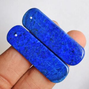 Natural Lapis Lazuli Fancy Shape Drilled Matching Pairs Earrings Cabochon Gemstone For Jewelry Uses