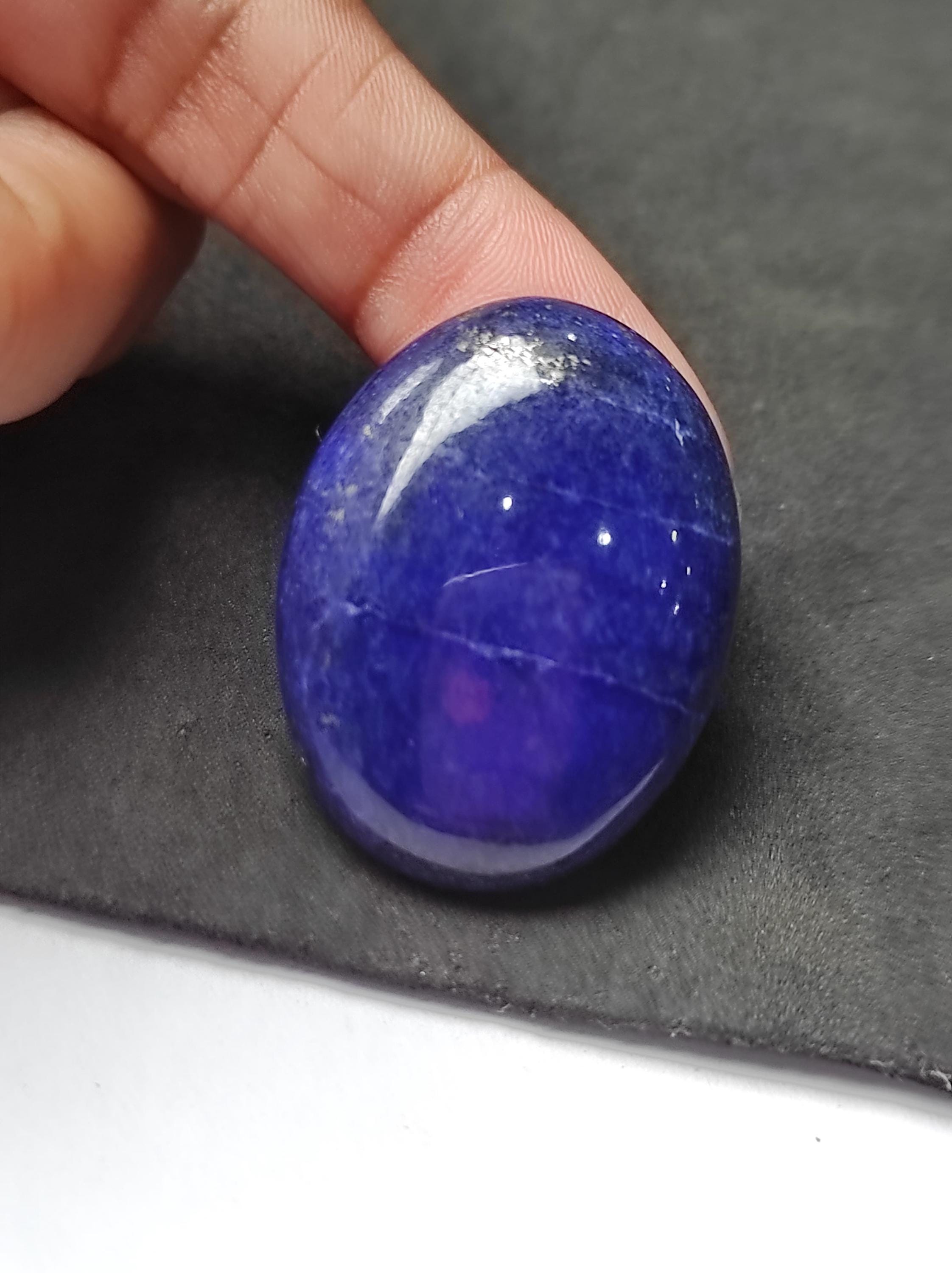 New Brand Natural Lapis Lazuli Smooth Oval Shape Gemstone Cabochons, Size 22/32 Mm Oval Flatback Cabochon High Quality Stone For Jewelry