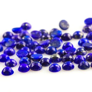 Lapis Lazuli Rose Cut Cabochon 3mm Round - 1 Cab