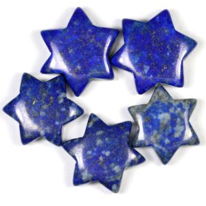 Lapis Lazuli Star Cabochon: Natural Gemstone For Jewelry Making