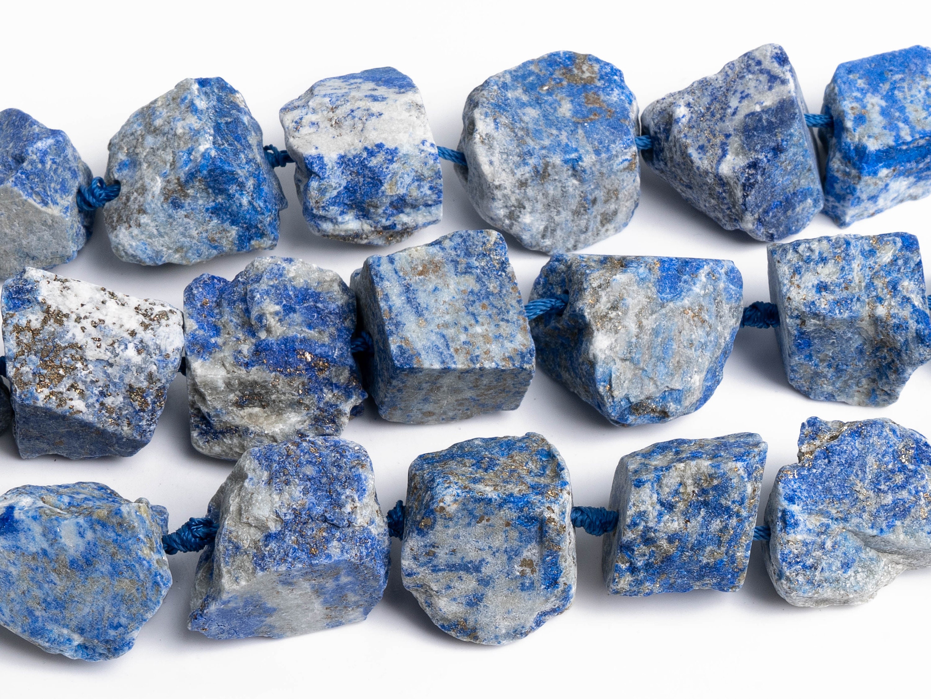 15x21mm-18x28mm Deep Blue Raw Lapis Lazuli Stone Aaa Genuine Natural Gemstone Full Strand Free Form Chunks Loose Beads 15" (125957-1340) 15x21mm-18x28mm Deep Blue Raw Lapis Lazuli Stone Aaa Genuine Natural Gemstone Full Strand Free Form Chunks Loose Beads 15" (125957-1340)