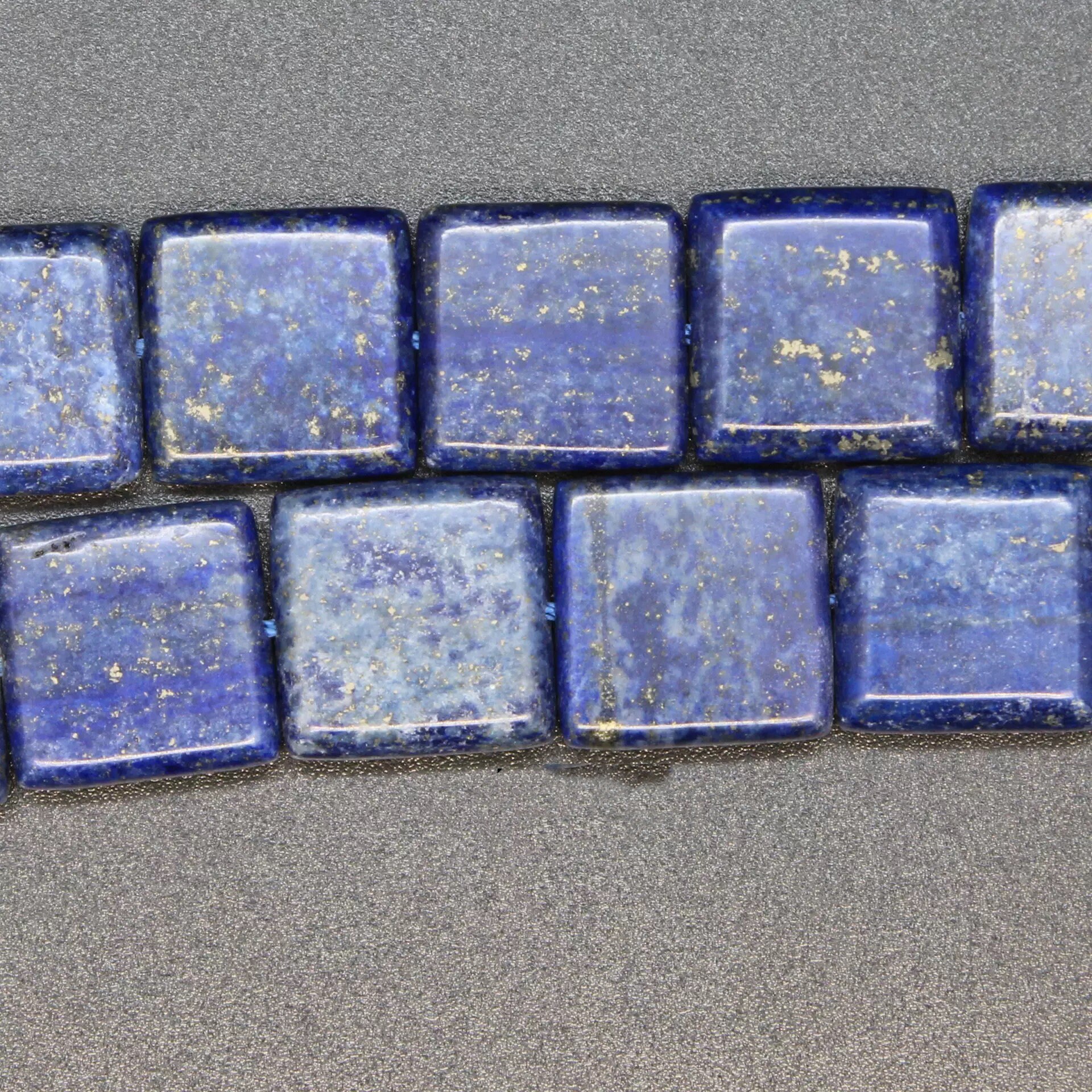 16×16mm Natural Square Lapis Lazuli Loose Beads, Lapis Lazuli Square Nugget Beads,wholesale Loose Beads Supply,one Strand 15"