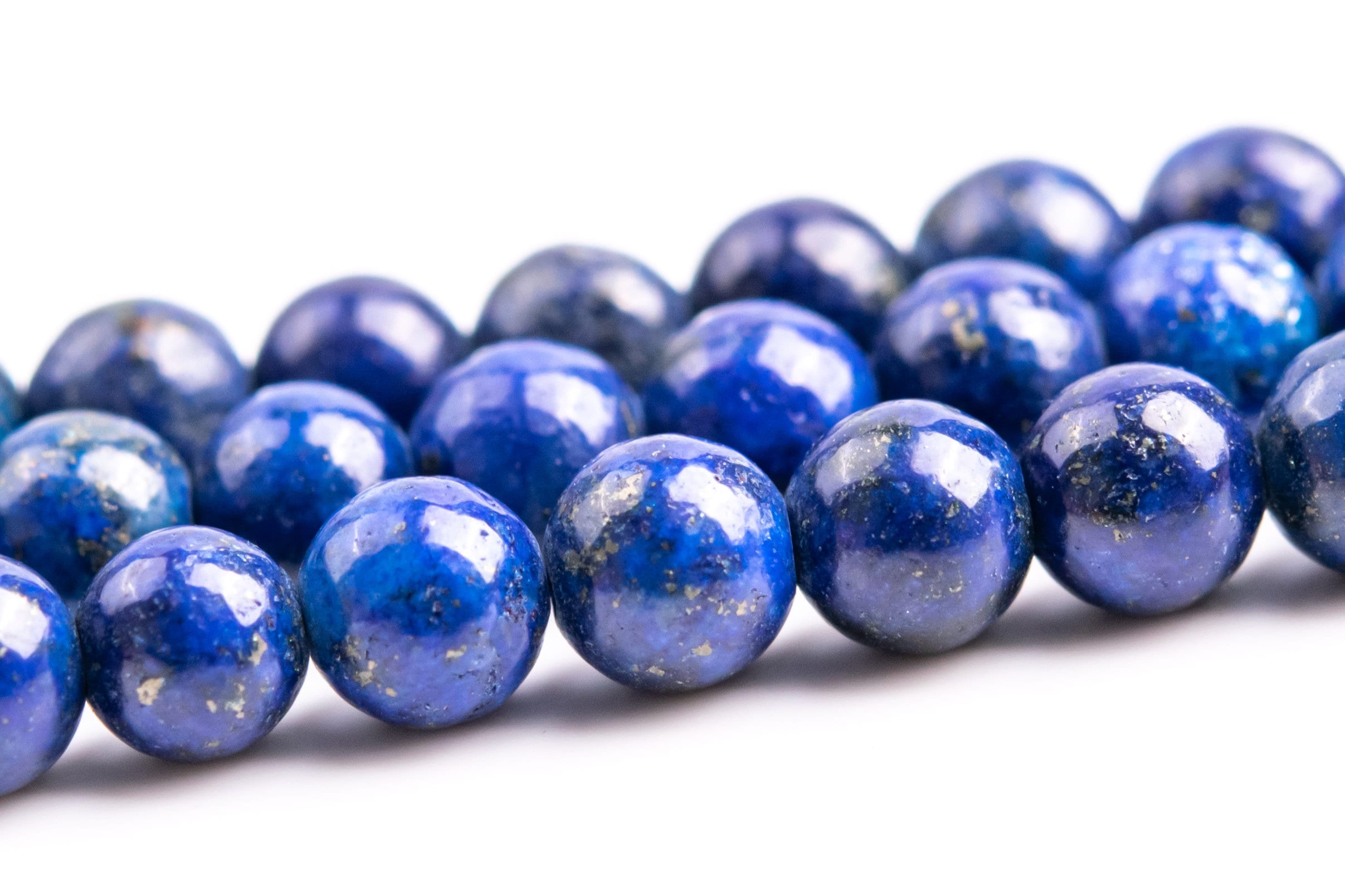4mm Deep Blue Lapis Lazuli Beads Grade Aaa Gemstone Nugget Round Loose Beads 15.5" Bulk Lot Options (118606)