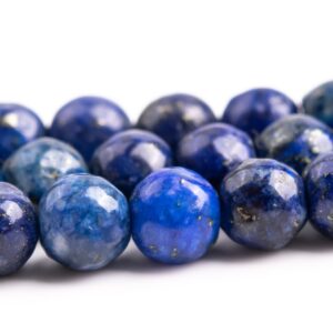 5-6mm Deep Blue Lapis Lazuli Beads Grade A+ Gemstone Nugget Round Loose Beads 15" / 7.5" Bulk Lot Options (118598)