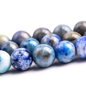 6mm Multicolor Lapis Lazuli Beads Grade B Gemstone Nugget Round Loose Beads 15"/7.5" Bulk Lot Options (118614)
