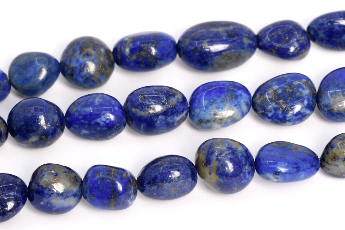 8-10mm Blue Lapis Lazuli Beads Pebble Nugget Grade A Genuine Natural Gemstone Loose Beads 15.5"/ 7.5" Bulk Lot Options (108542) 8-10mm Blue Lapis Lazuli Beads Pebble Nugget Grade A Genuine Natural Gemstone Loose Beads 15.5"/ 7.5" Bulk Lot Options (108542)