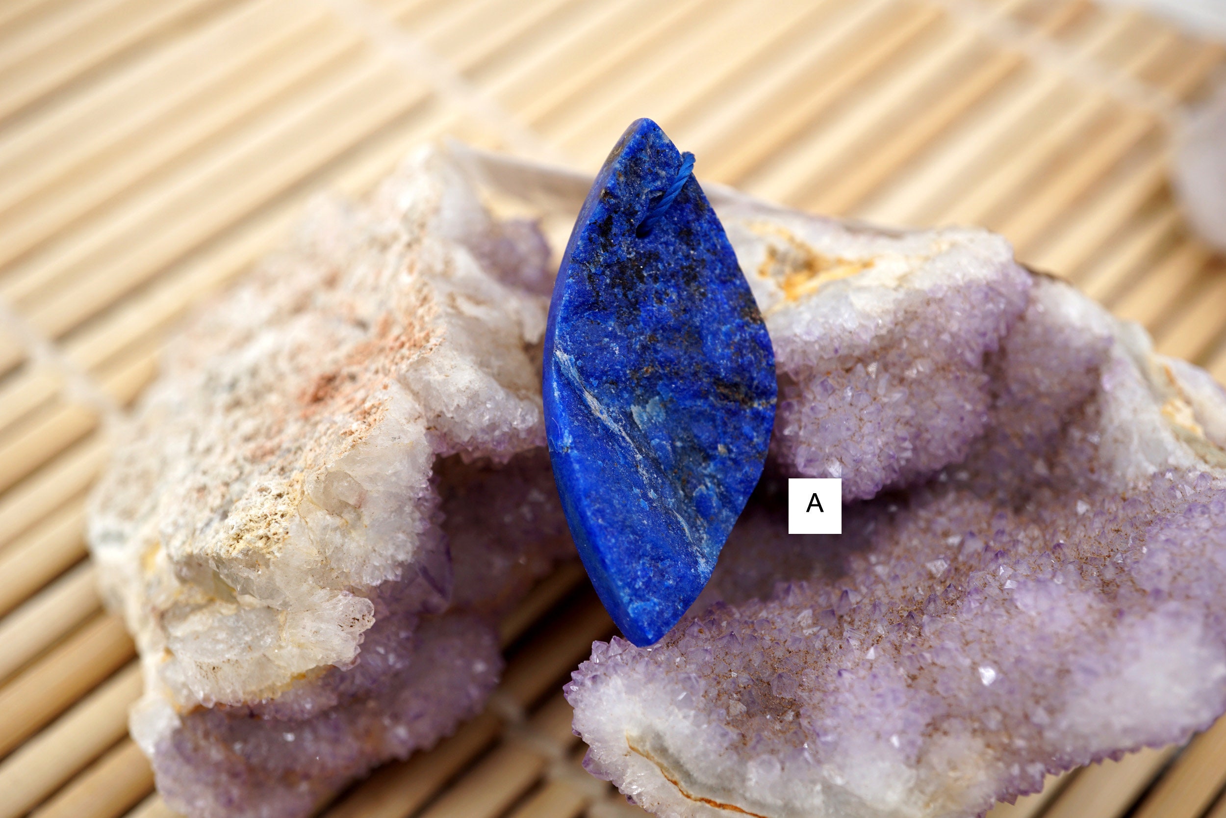Lapis Lazuli Natural Rough Pendant (etp00069) Unique Jewelry/vintage Jewelry/gemstone Pendants