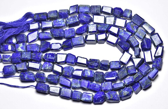 Lapis Lazuli Nuggets Beads - 10 Inches,natural Nuggets Lapis Lazuli Faceted,size Is 9-11mm #438 Lapis Lazuli Nuggets Beads - 10 Inches,natural Nuggets Lapis Lazuli Faceted,size Is 9-11mm #438