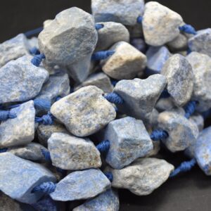 Raw Lapis Lazuli Gemstone Chunky Nugget Beads - 13mm - 15mm X 18mm - 22mm - 15" Strand