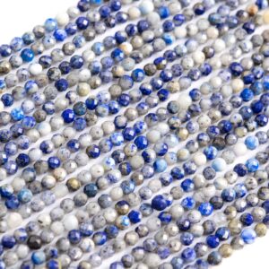 3MM Lapis Lazuli Beads Grade AB Genuine Natural Gemstone Full Strand Faceted Round Loose Beads 15.5" Bulk Lot Options (117638-3967) 3MM Lapis Lazuli Beads Grade AB Genuine Natural Gemstone Full Strand Faceted Round Loose Beads 15.5" Bulk Lot Options (117638-3967)