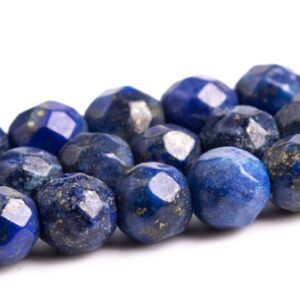 4MM Deep Blue Lapis Lazuli Beads Grade A Gemstone Faceted Round Loose Beads 15"/ 7.5" Bulk Lot Options (100897)