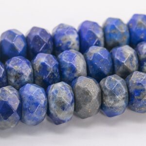 Blue Lapis Lazuli Beads Grade A Genuine Natural Gemstone Faceted Rondelle Loose Beads 5-6x4MM 8x5MM Bulk Lot Options Blue Lapis Lazuli Beads Grade A Genuine Natural Gemstone Faceted Rondelle Loose Beads 5-6x4MM 8x5MM Bulk Lot Options