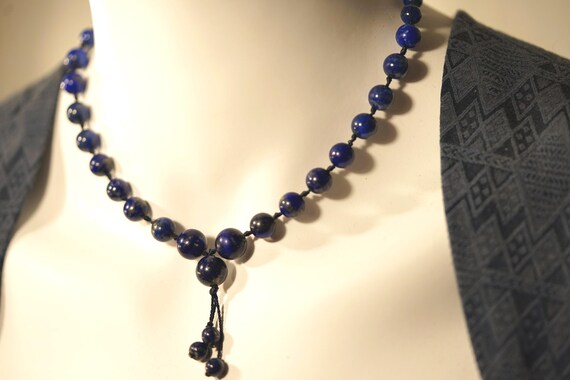 Lapis Lazuli Choker • Aaa • Graduated Size And Color • Choker Necklace • 6mm • Blue Choker • Beads For Communication • Lapis Choker • 3966