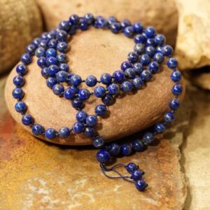 Lapis Lazuli Mala • Aaa* (highest Quality) • Lapis Pocket Mala • Includes Two Items Mala + Pocket Mala • 8mm • Lapis Worry Beads • 3287a