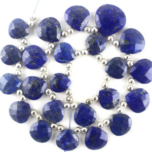2 Pairs Faceted Lapis Lazuli Heart Beads (11x12-17x18mm) 2 Pairs Faceted Lapis Lazuli Heart Beads (11x12-17x18mm)