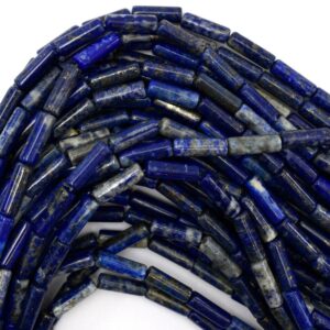 4x13mm Natural Blue Lapis Lazuli Tube Beads 15.5" Strand 13mm S1 4x13mm Natural Blue Lapis Lazuli Tube Beads 15.5" Strand 13mm S1