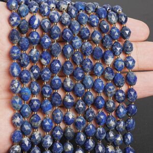 8mm Blue Lapis Lazuli Beads Grade Aa Genuine Natural Gemstone Drum Barrel Rice Bead Loose Beads 15"/7.5" Bulk Lot Options 8mm Blue Lapis Lazuli Beads Grade Aa Genuine Natural Gemstone Drum Barrel Rice Bead Loose Beads 15"/7.5" Bulk Lot Options