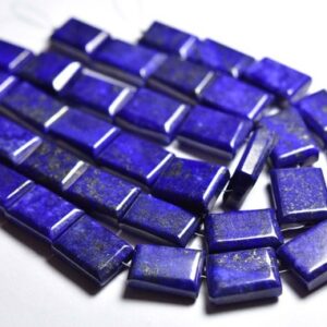 Big Lapis Lazuli Rectangular Beads - 8 Inches - Natural Smooth Afghani Lapis Lazuli Rectangles -dyed - Size Is 11x16-13x19 Mm #1466 Big Lapis Lazuli Rectangular Beads - 8 Inches - Natural Smooth Afghani Lapis Lazuli Rectangles -dyed - Size Is 11x16-13x19 Mm #1466
