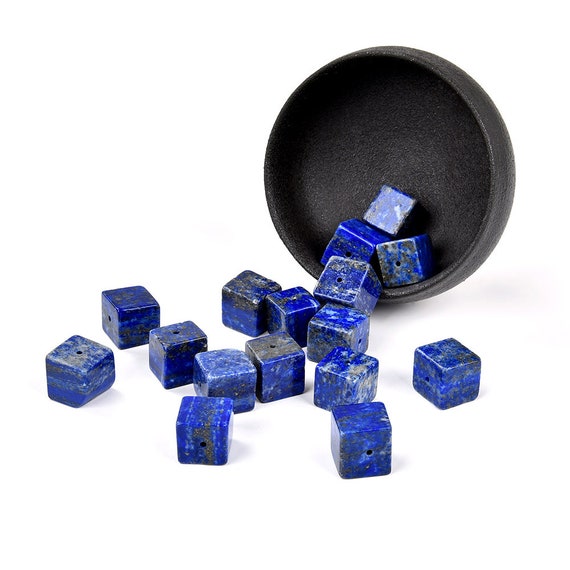 Natural Lapis Lazuli Gemstone Grade A 11-12mm Square Cube Beads 6 Beads Bulk Lot 1,2,6,12 And 50 (80019011-d523) Natural Lapis Lazuli Gemstone Grade A 11-12mm Square Cube Beads 6 Beads Bulk Lot 1,2,6,12 And 50 (80019011-d523)