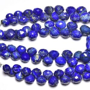 Lapis Lazuli Onion Beads - 7 Inches,natural Lapis Lazuli Faceted Onion Shape Briolette,size Is 7-8mm #78 Lapis Lazuli Onion Beads - 7 Inches,natural Lapis Lazuli Faceted Onion Shape Briolette,size Is 7-8mm #78
