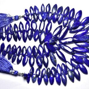Superb Lapis Lazuli Marquise Beads - 7 Inches - Natural Smooth Big Lapis Briolette - Size Is 5x10 - 7x22 Mm #2576 Superb Lapis Lazuli Marquise Beads - 7 Inches - Natural Smooth Big Lapis Briolette - Size Is 5x10 - 7x22 Mm #2576