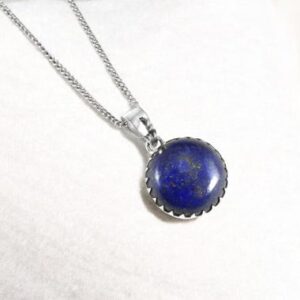 Lapis Pendant / 925 Sterling Silver / Healing Gemstone / Gifts For Her / Pear Cab / Natural Lapis Jewelry / Statement Pendant Llp-p-49.