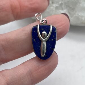 Petite Lapis Goddess Pendant