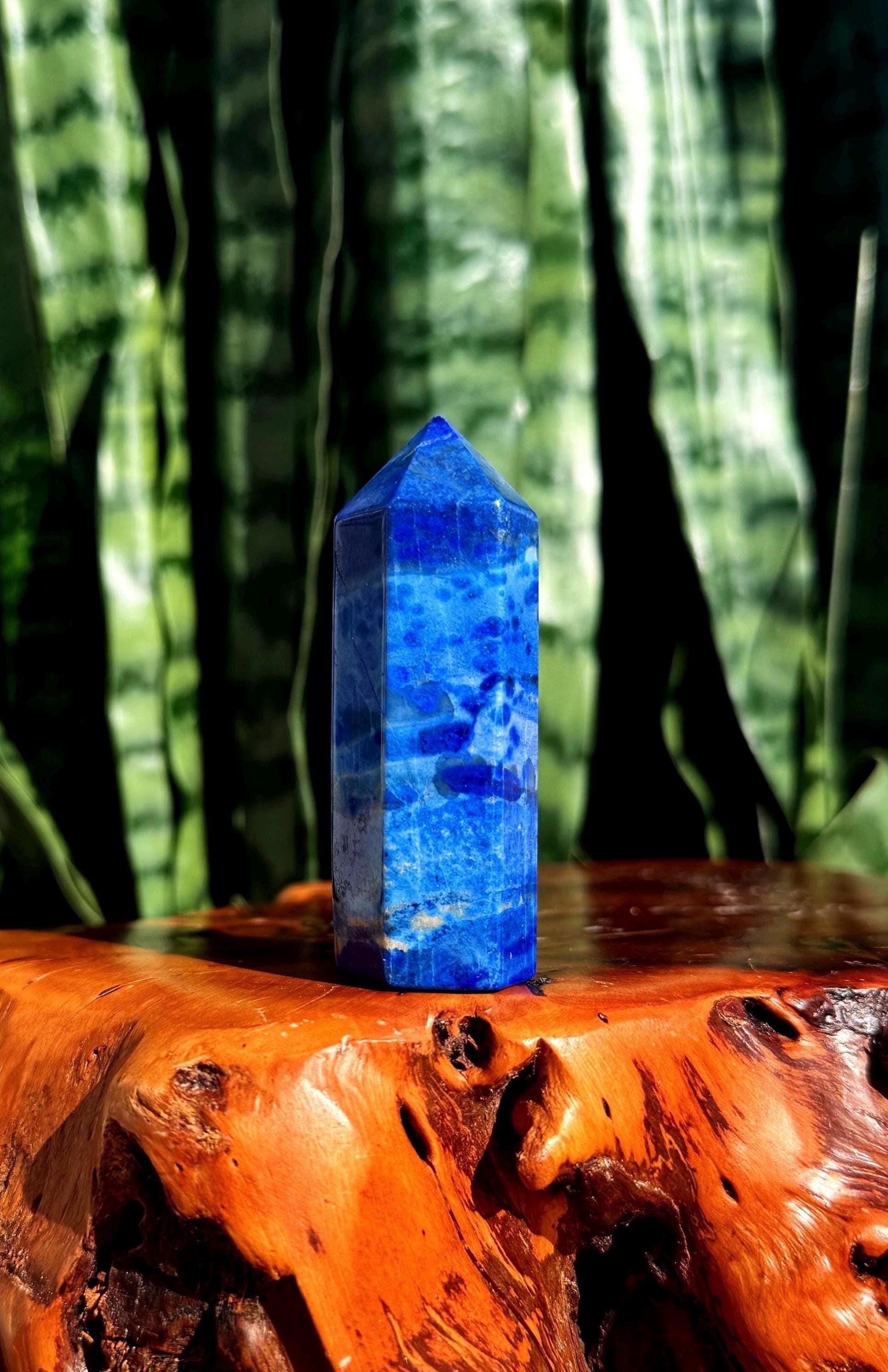 Lapis Lazuli Crystal Tower – Third Eye Chakra Stone Lapis Lazuli Crystal Tower – Third Eye Chakra Stone