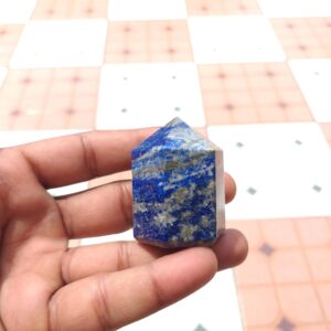 Handmade Lapis Lazuli Tower - Natural Gemstone - Polished - 1.8'', 96.3 Gram