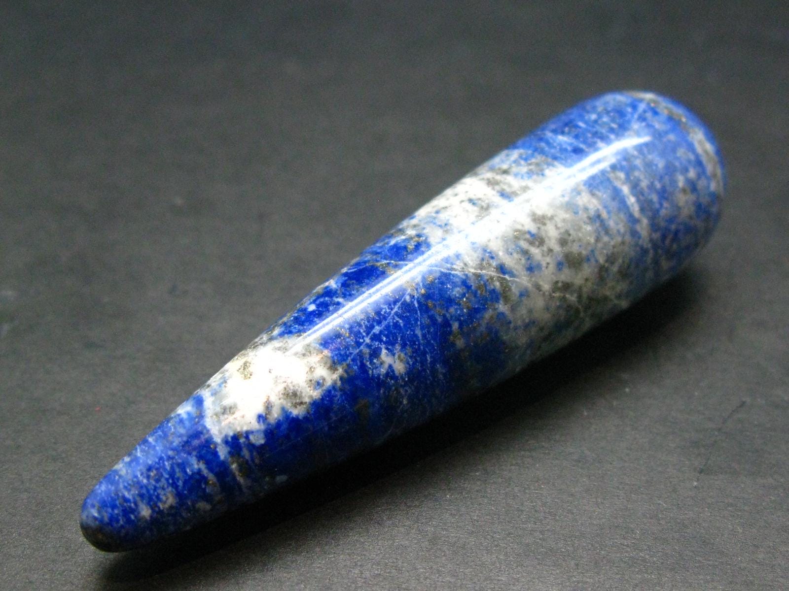 Lapis Lazuli Lazurite Wand From Afghanistan - 2.7" Lapis Lazuli Lazurite Wand From Afghanistan - 2.7"