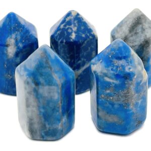 Lapis Lazuli Obelisk Tower – Gemstone Tower – Tower Crystal – Hand Carved Crystal Point – Healing Crystal – 25mm – TW1079