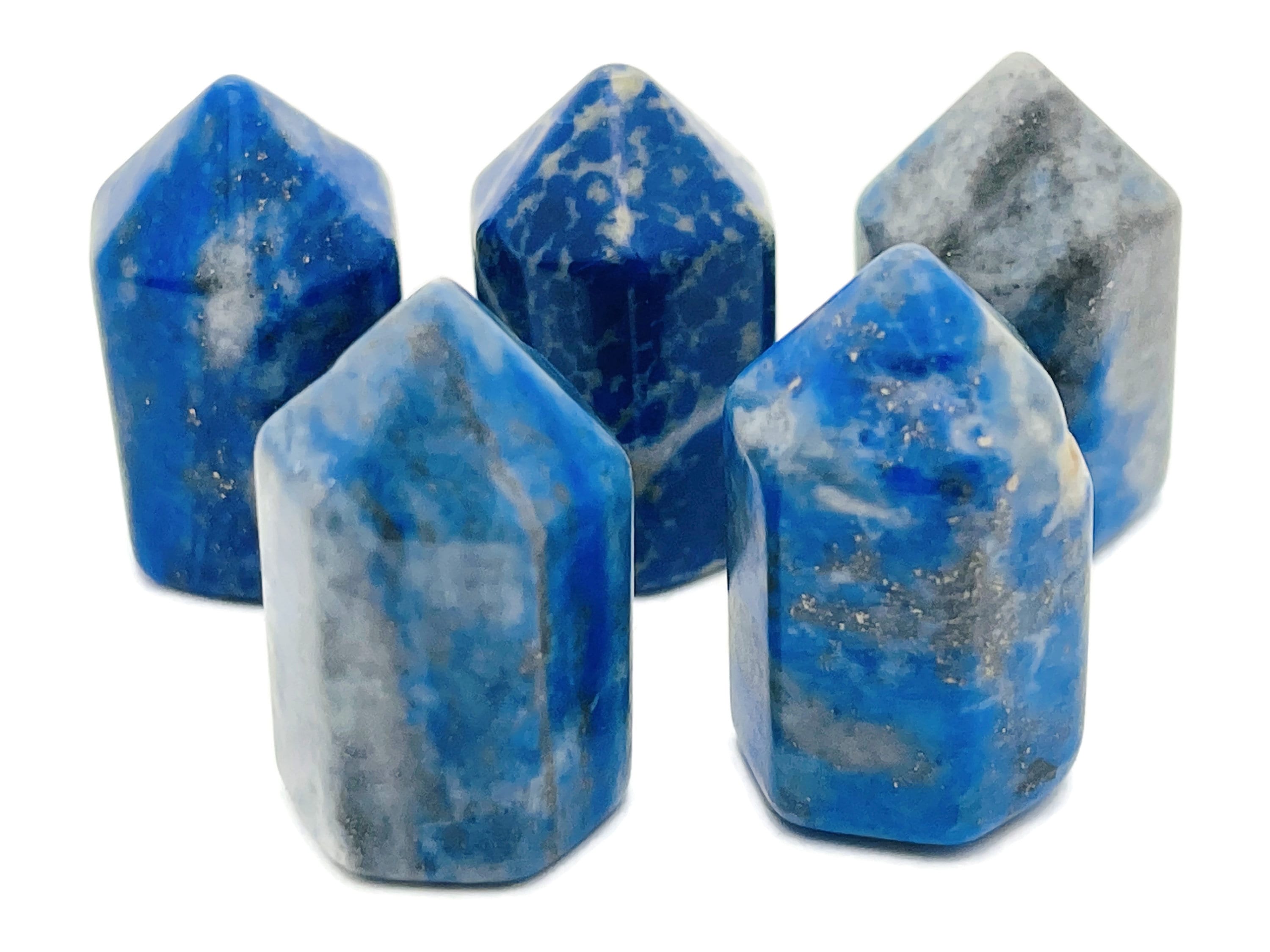 Lapis Lazuli Obelisk Tower – Gemstone Tower – Tower Crystal – Hand Carved Crystal Point – Healing Crystal – 25mm – Tw1079