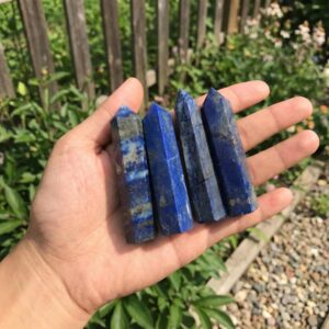 Lapis Lazuli Point Tower 70-80mm Obelisk