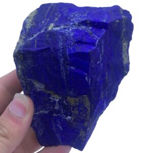 Badakhshan Lapis Lazuli Raw Chunk, Polished Blue Crystal
