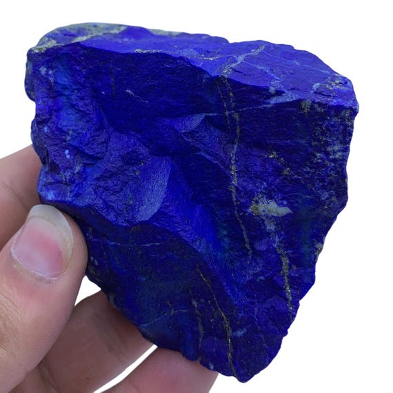Badakhshan Lapis Lazuli Raw Chunk, Polished Lapidary Specimen