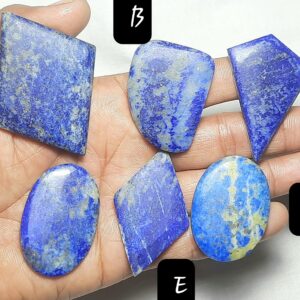 Natural Lapis Lazuli Rough Gemstone: Unpolished Oval,pear,marquise, Round Gemstone For Jewelry.